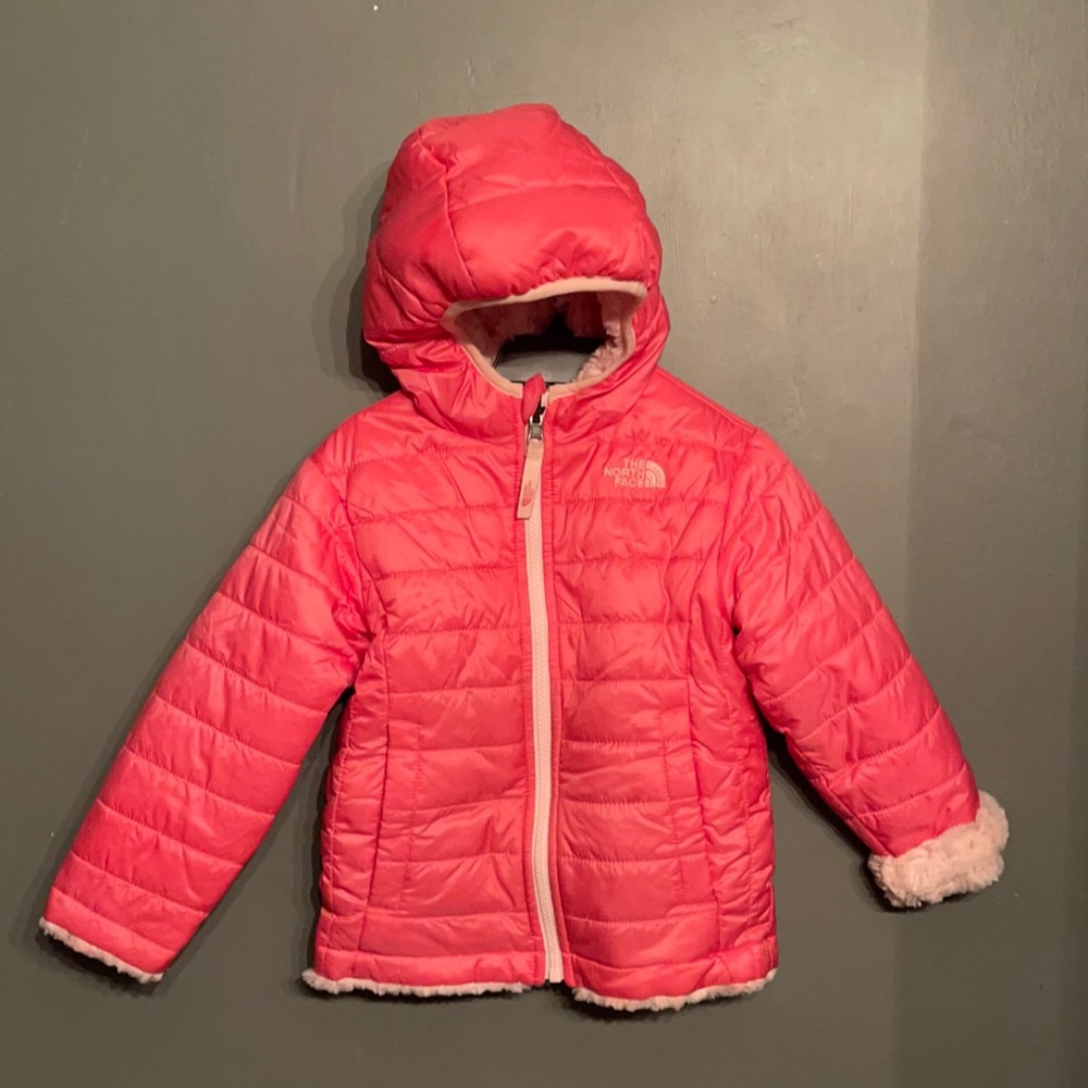 Toddler girls NorthFace reversible coat